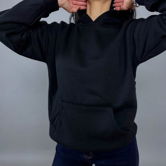 Черен суичър Comfort