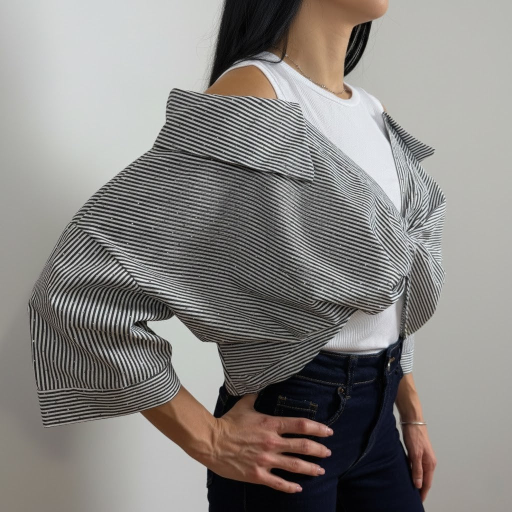 Блуза с елемент на риза