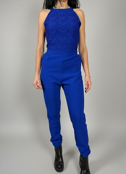 Елегантен син гащеризон