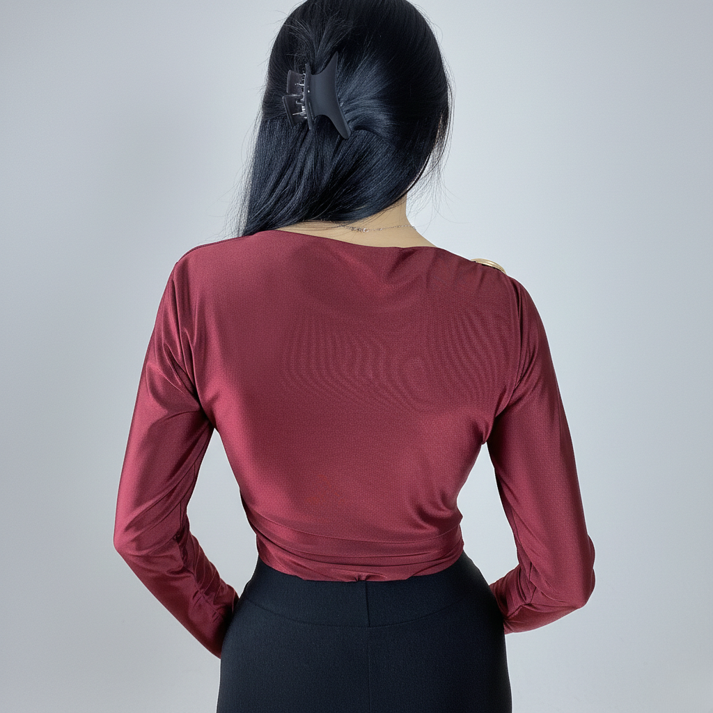 Боди бордо Classy