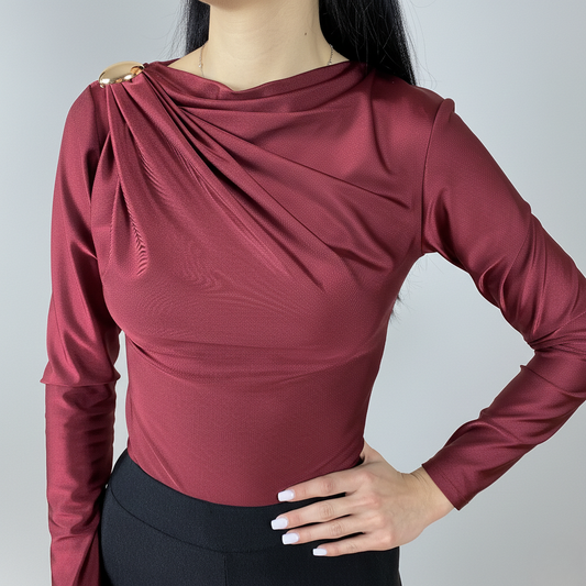 Боди бордо Classy