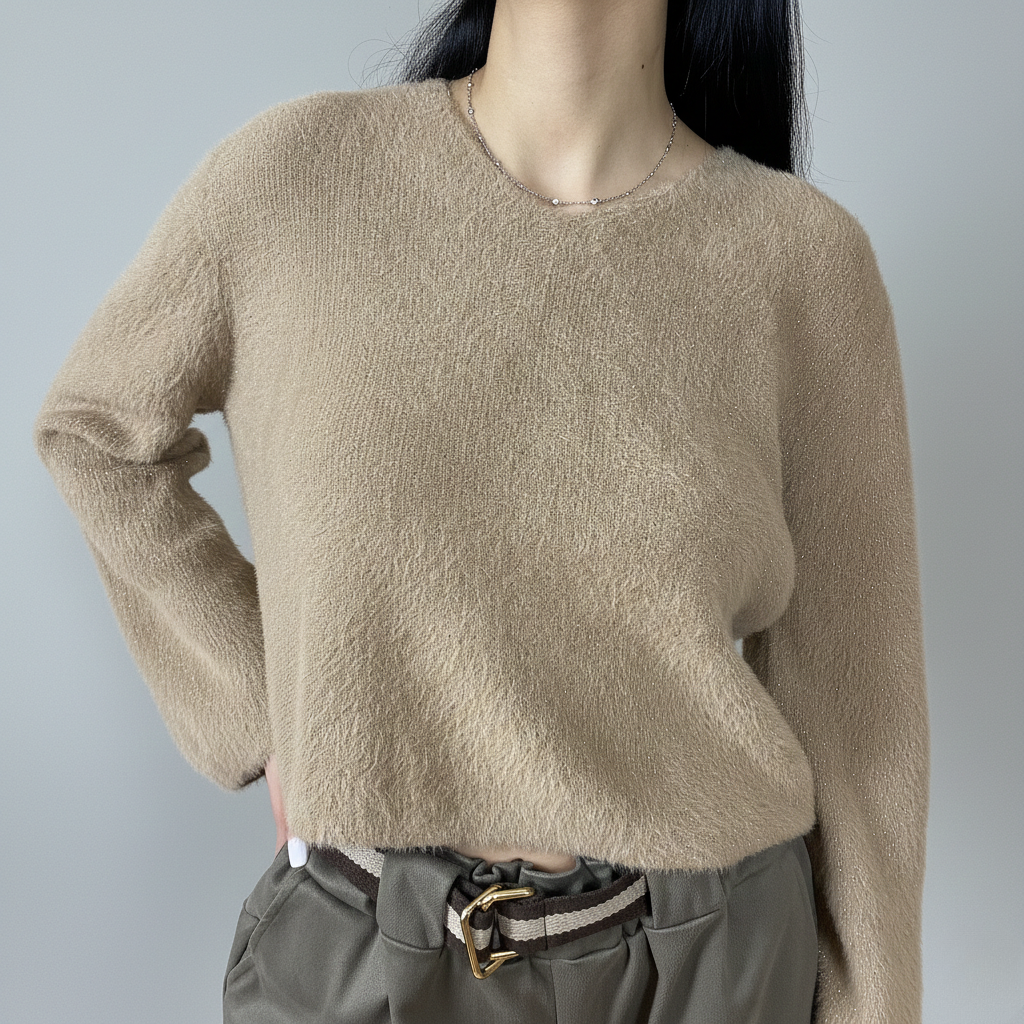 Пуловер с кашмирен нюанс