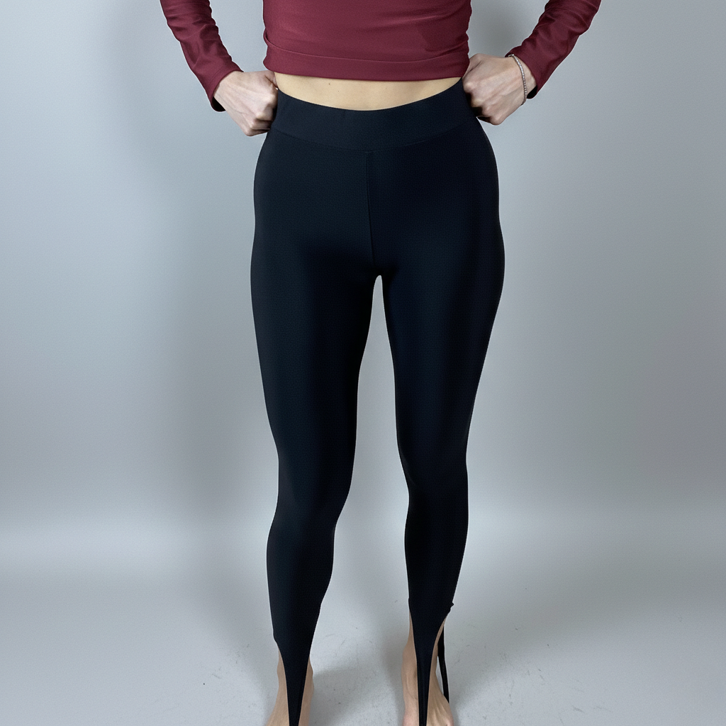 Черен клин с лента за пръста