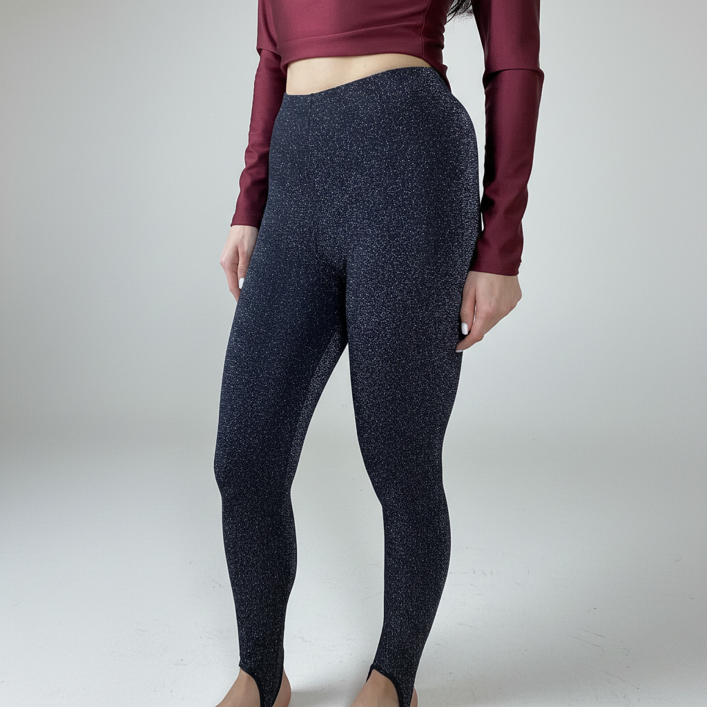 Лъскав елегантен клин с висока талия