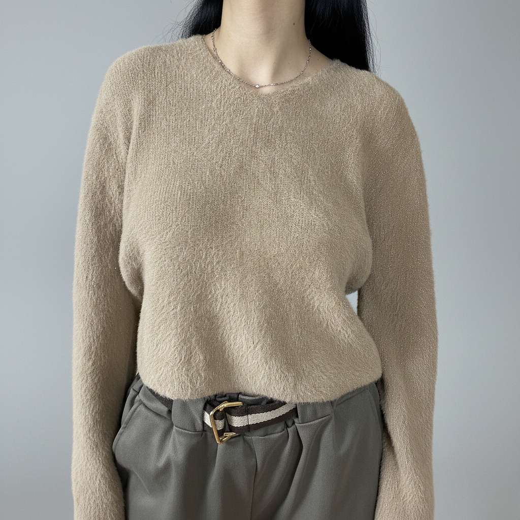 Пуловер с кашмирен нюанс