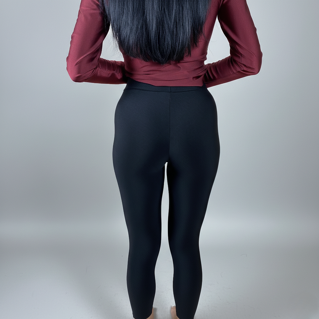 Черен клин с лента за пръста