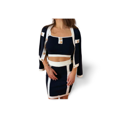 Плетен комплект от три части